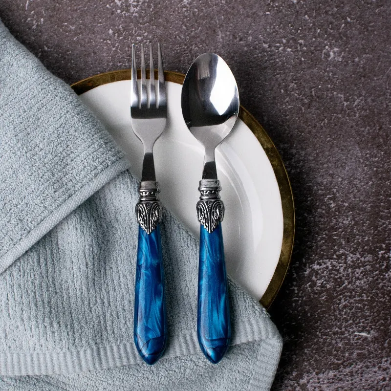Azure Accent Regal 24 Piece Cutlery Set