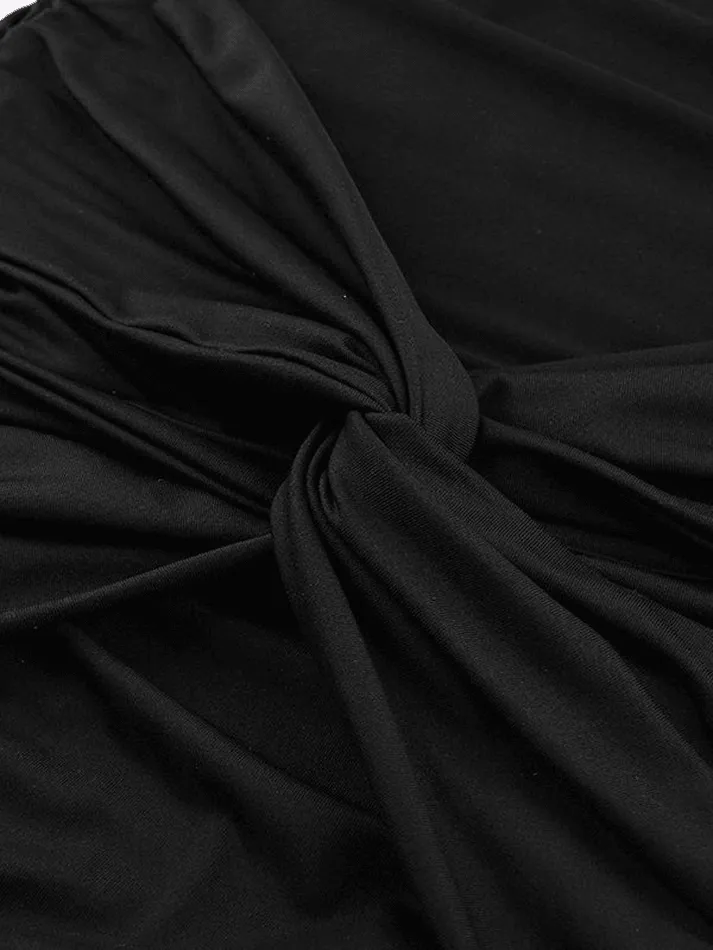 Backless Tie Strap Maxi Dress