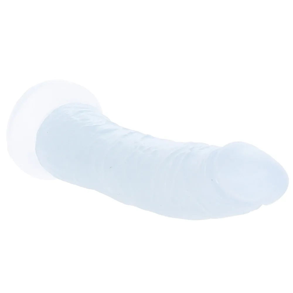 Basix Slim 7 Inch Dildo in Clear