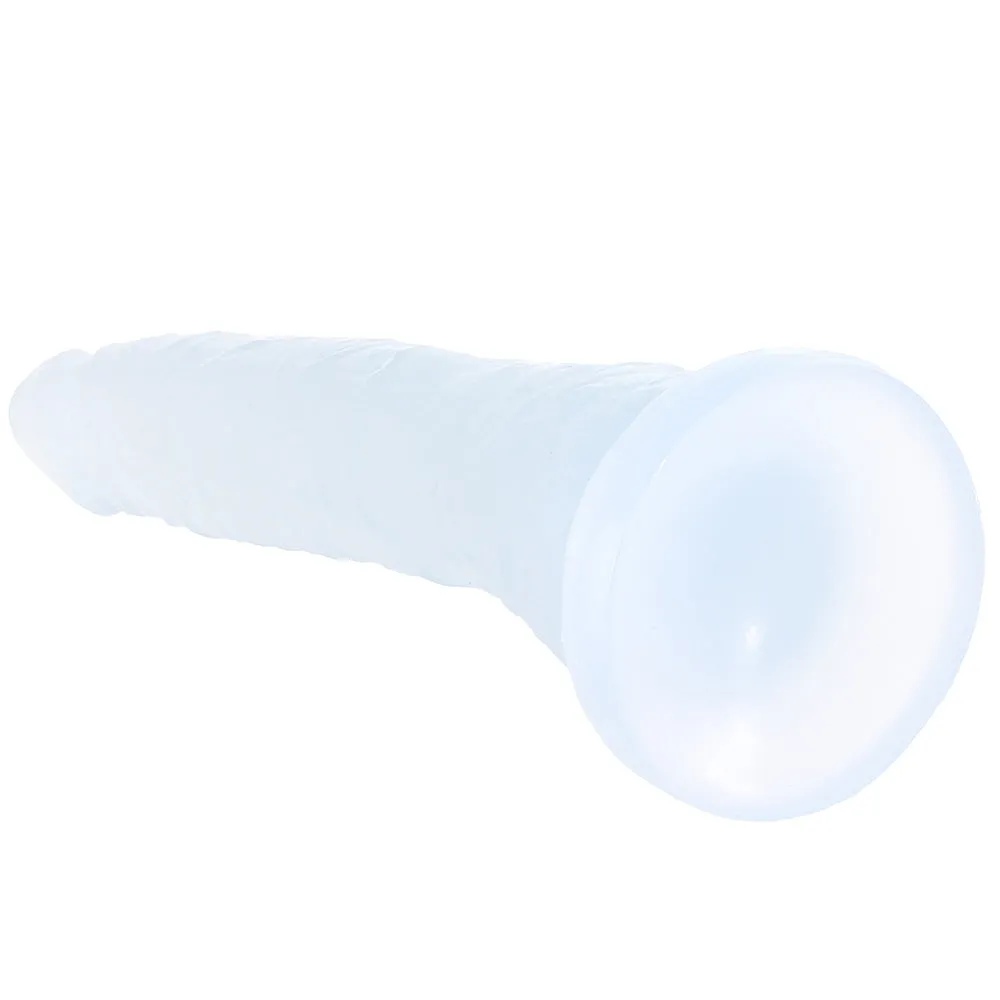 Basix Slim 7 Inch Dildo in Clear