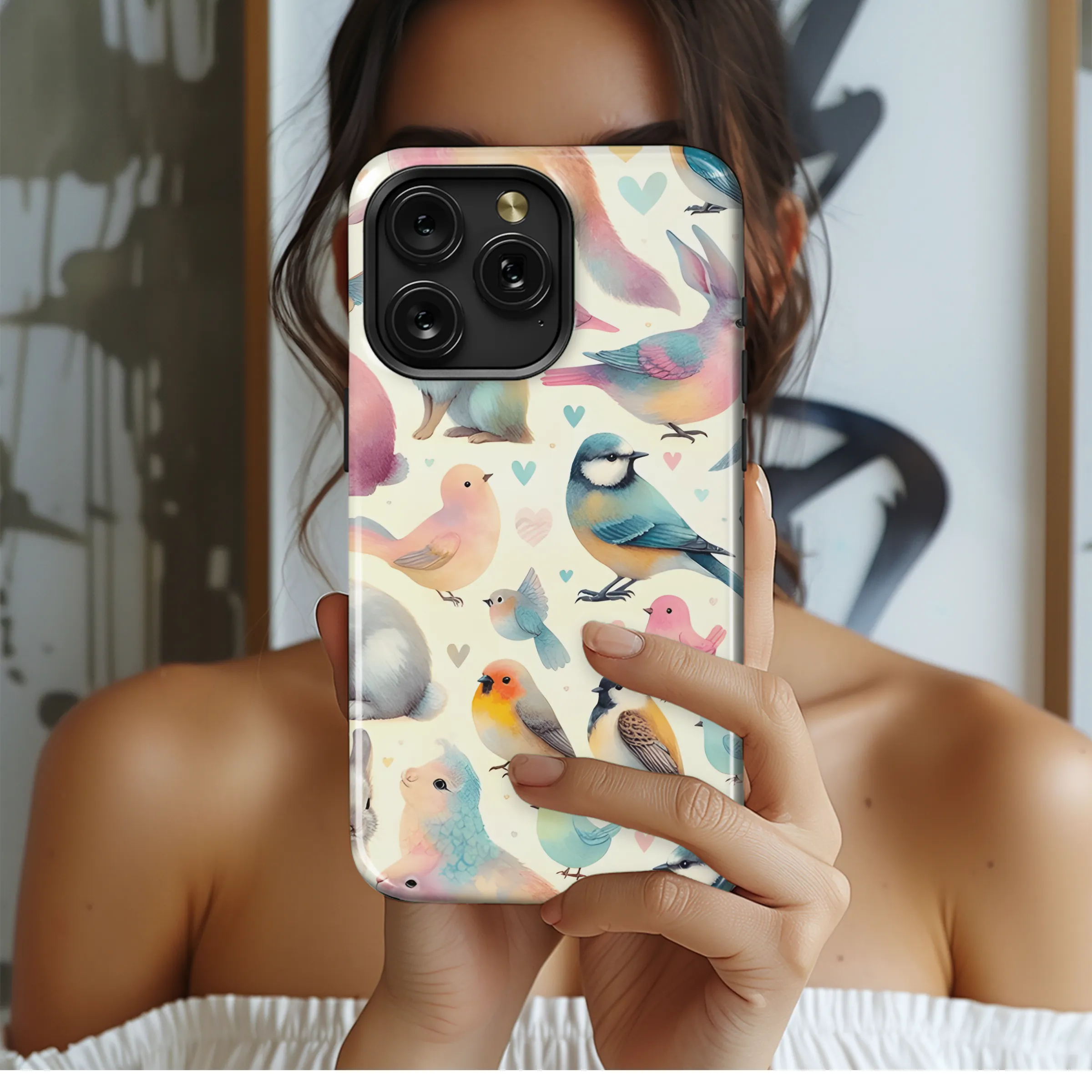 Birds Phone Case iPhone Samsung Cover Pixel 3751