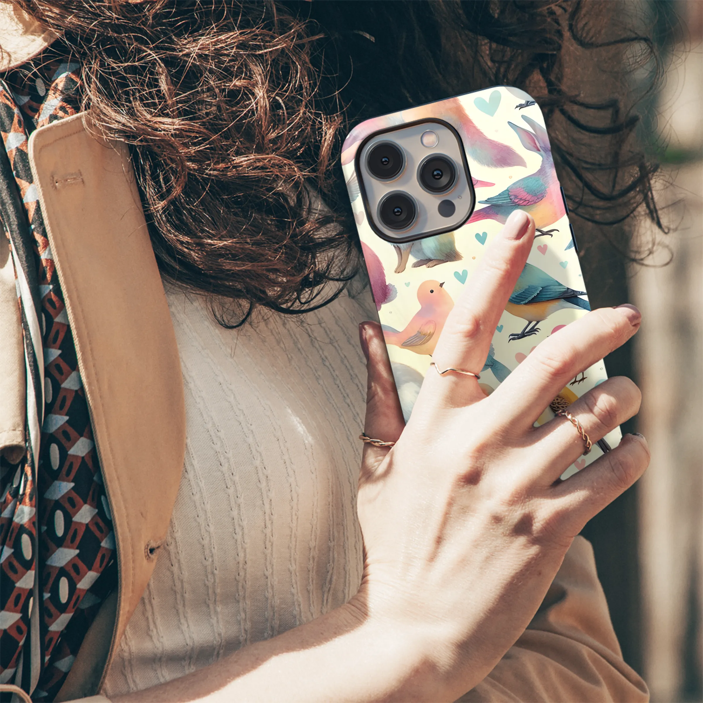 Birds Phone Case iPhone Samsung Cover Pixel 3751