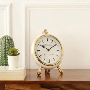 Bone Framed Table Clock | 8 x 3 inches