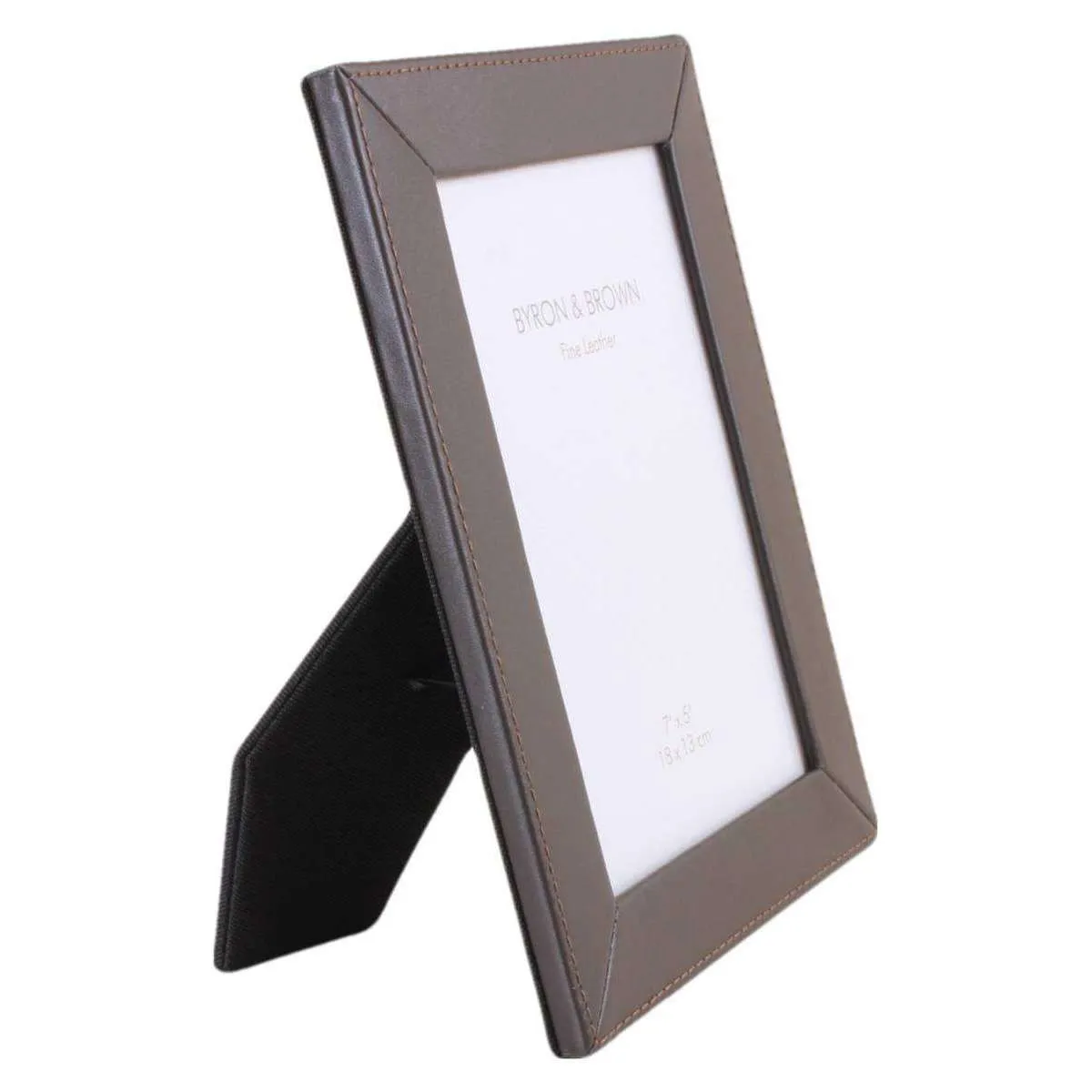 Byron and Brown Slim Classic Photo Frame 5x7 - Nappa Brown