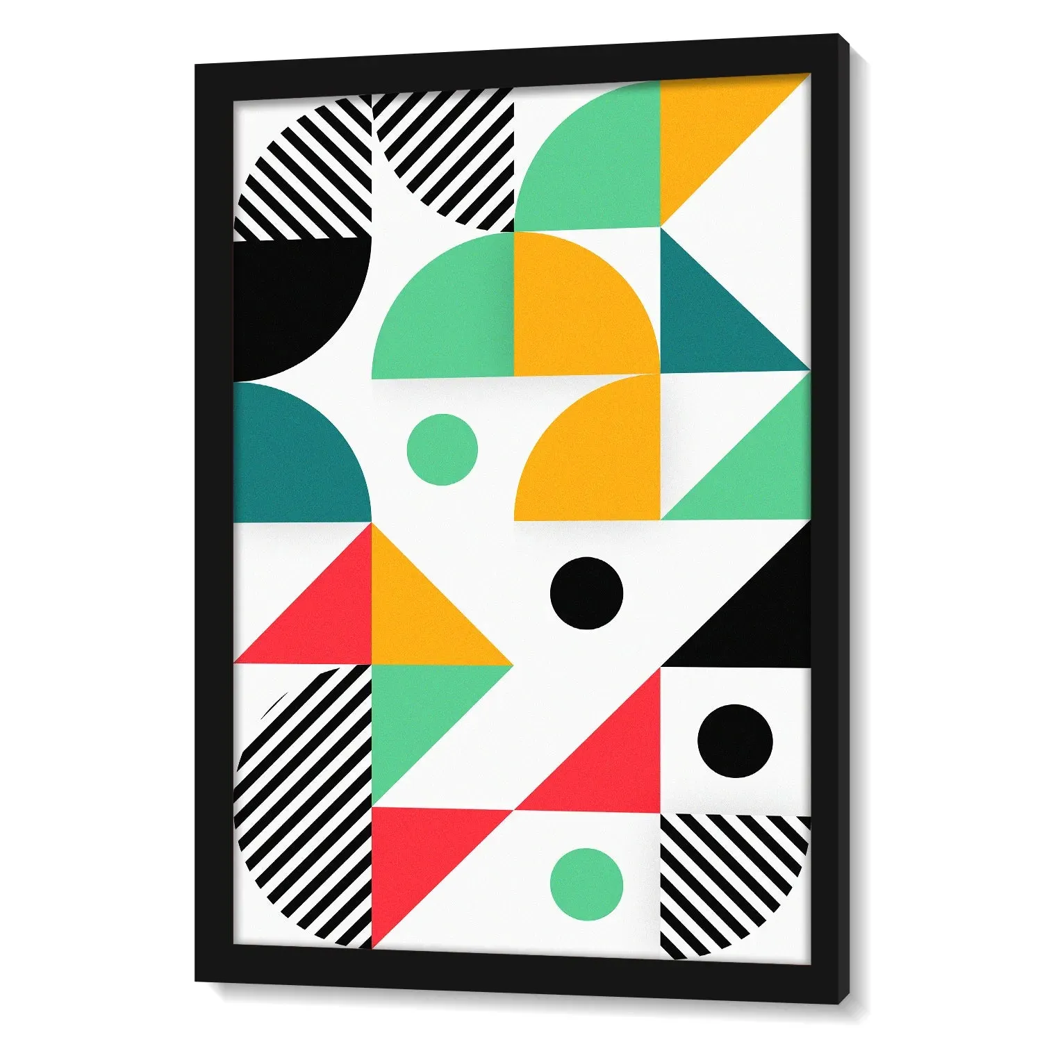 Colorful Geometric Pattern Wall Art - III