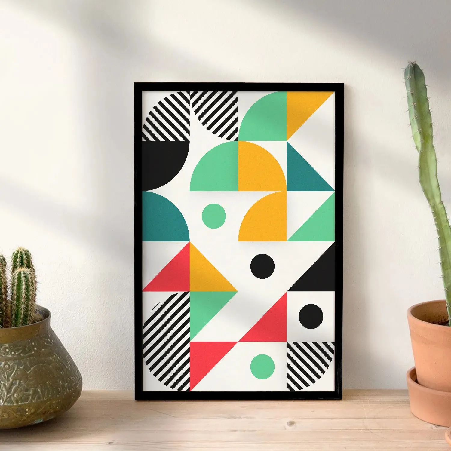 Colorful Geometric Pattern Wall Art - III