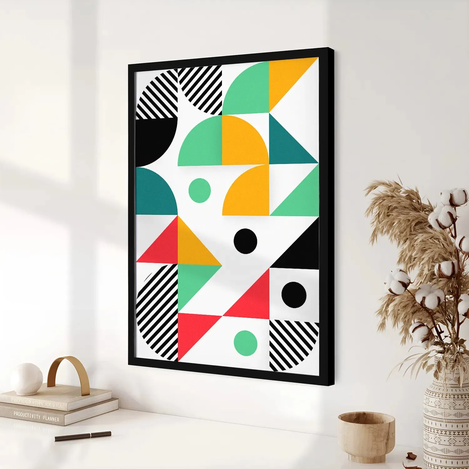 Colorful Geometric Pattern Wall Art - III