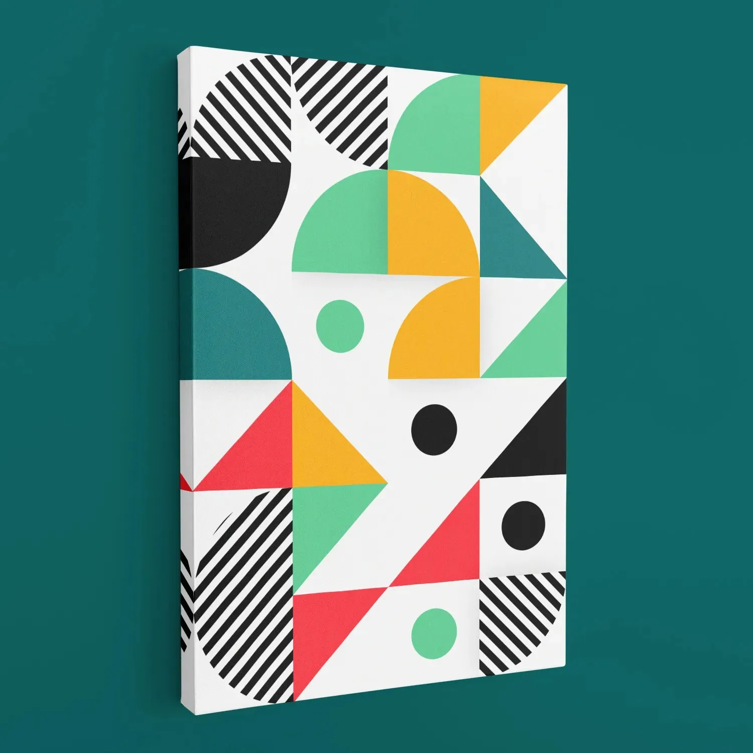 Colorful Geometric Pattern Wall Art - III