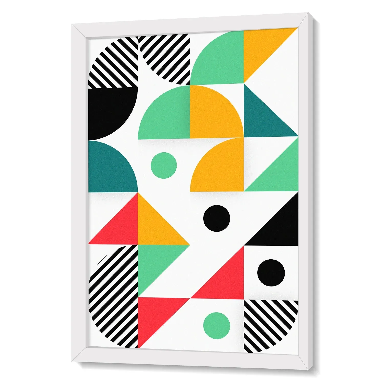 Colorful Geometric Pattern Wall Art - III
