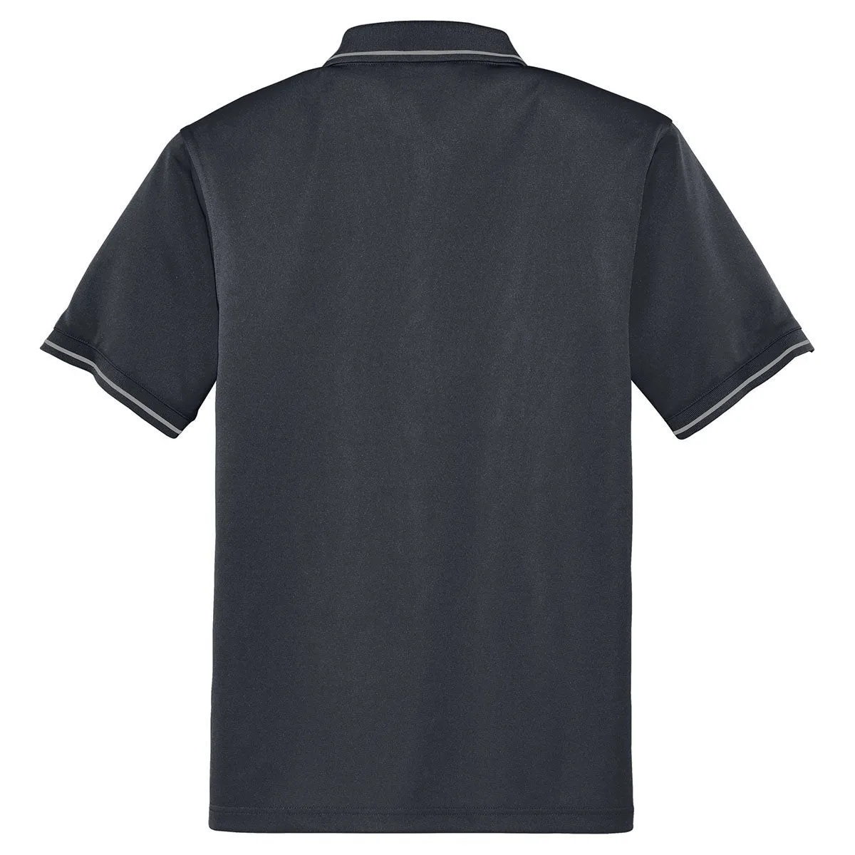 CornerStone Men's Charcoal/Light Grey Select Snag-Proof Tipped Pocket Polo