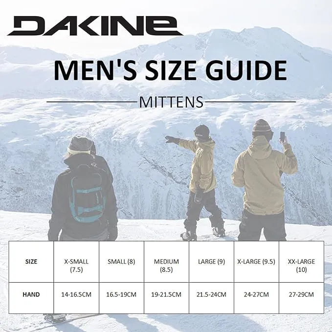 Dakine Men's Black Baron Gore-Tex Trigger Mitt X-Large Gloves - 10003810-BLACK-XL