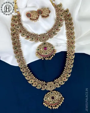 Grand Beautiful Gold Finish Combo Necklace Set JH1120