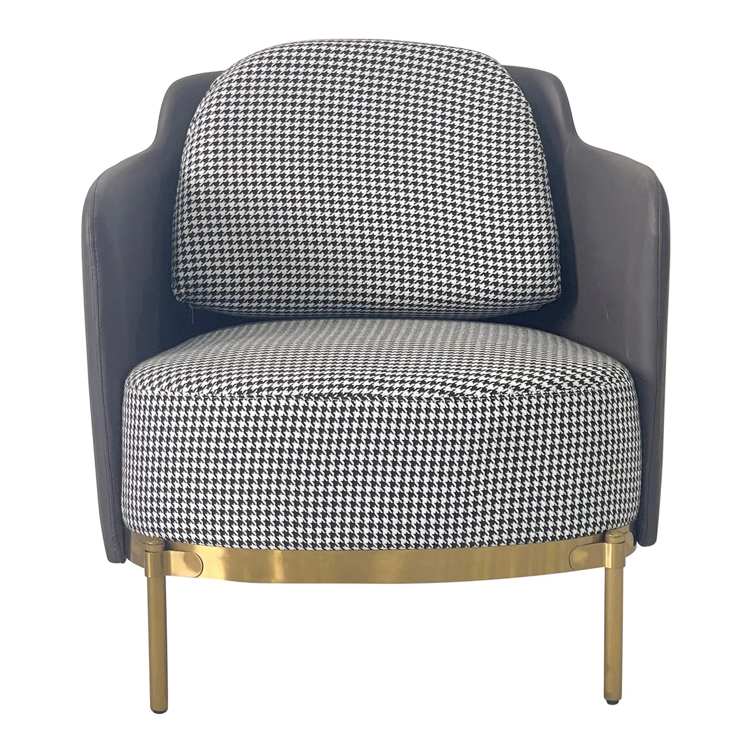 Gray and Gold Sofa Chair