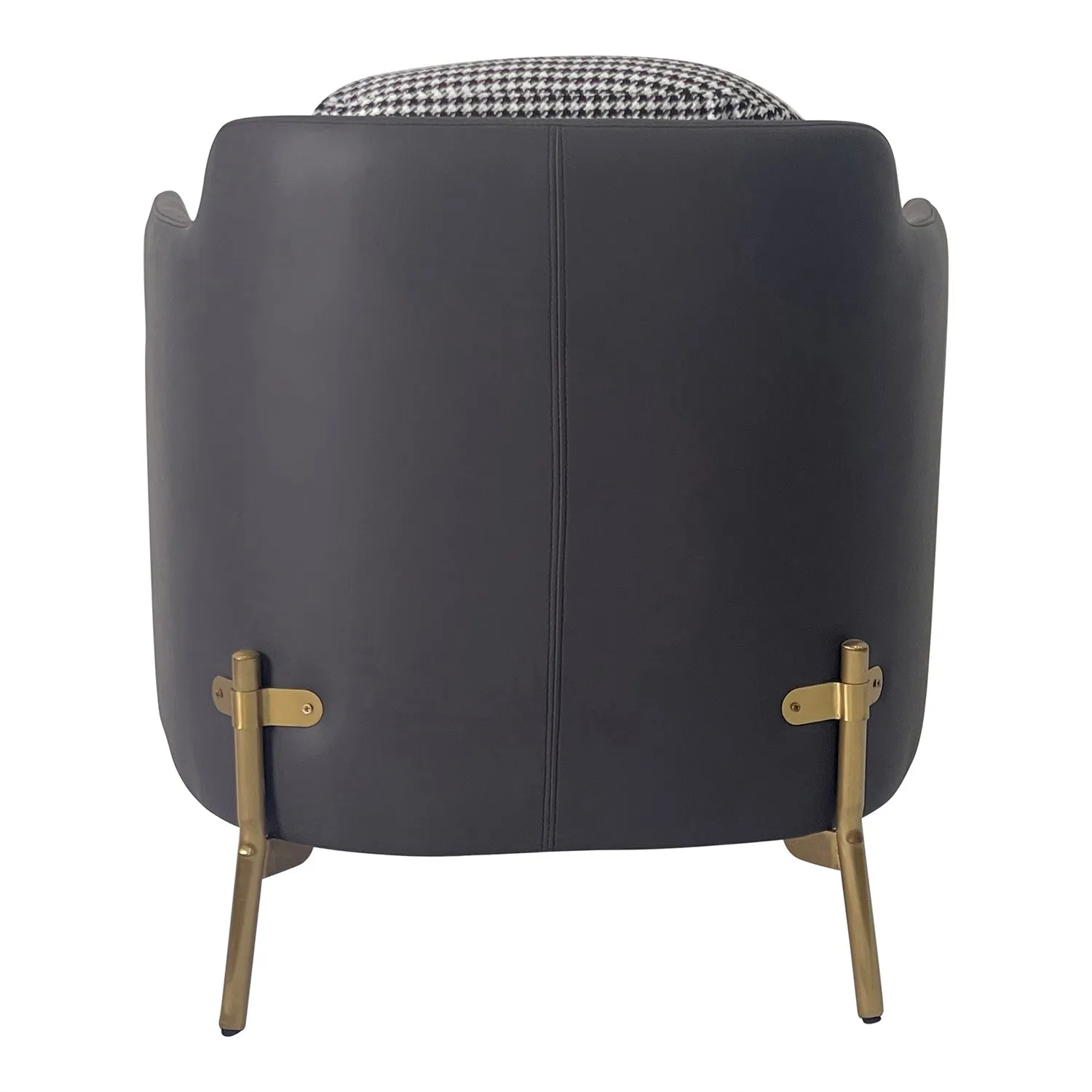 Gray and Gold Sofa Chair