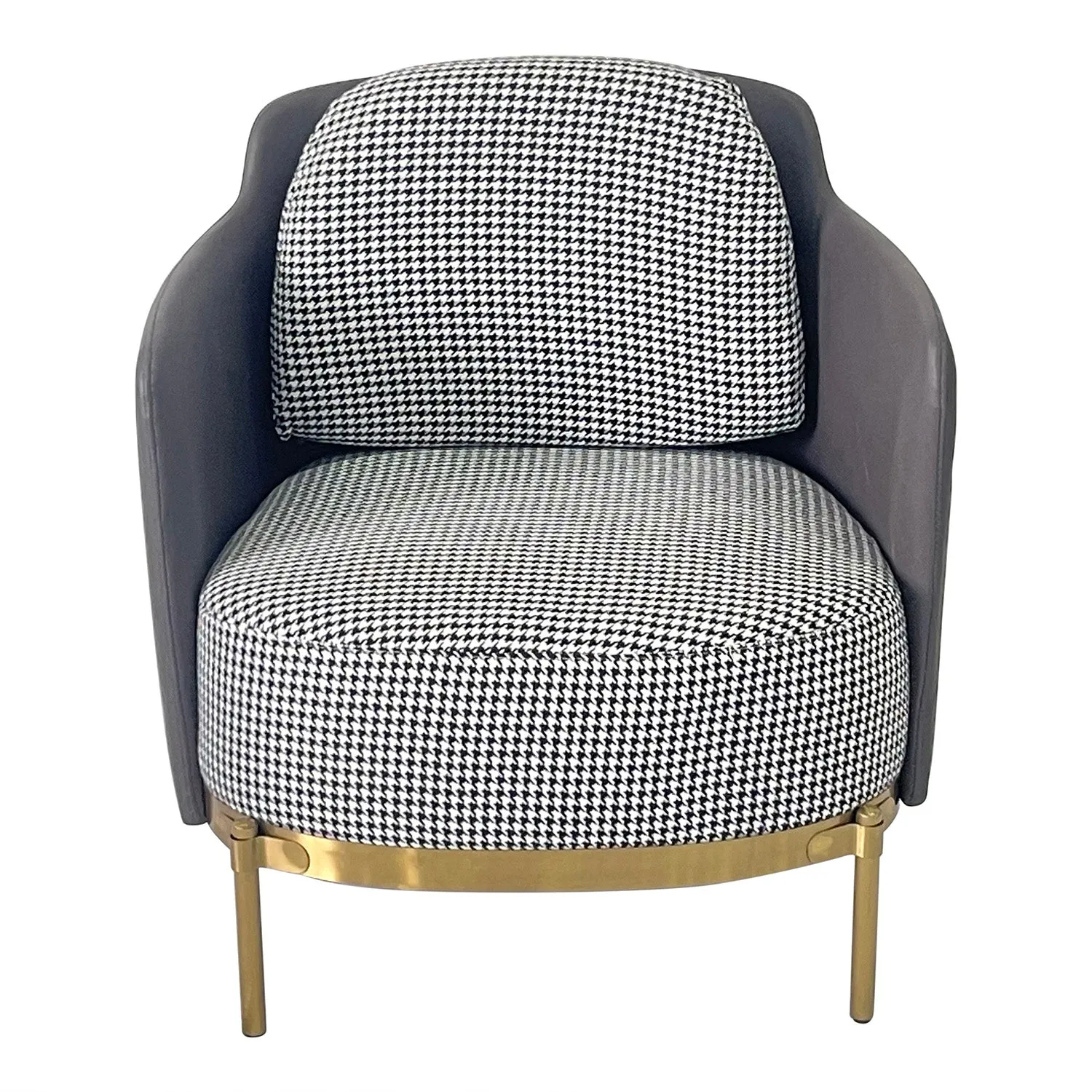 Gray and Gold Sofa Chair