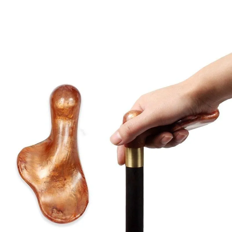 Jean Wooden Walking Stick With Brown Handle