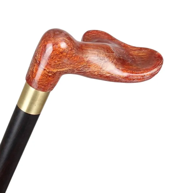 Jean Wooden Walking Stick With Brown Handle