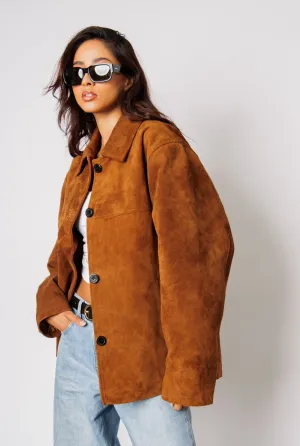 Jude Caramel Suede Jacket