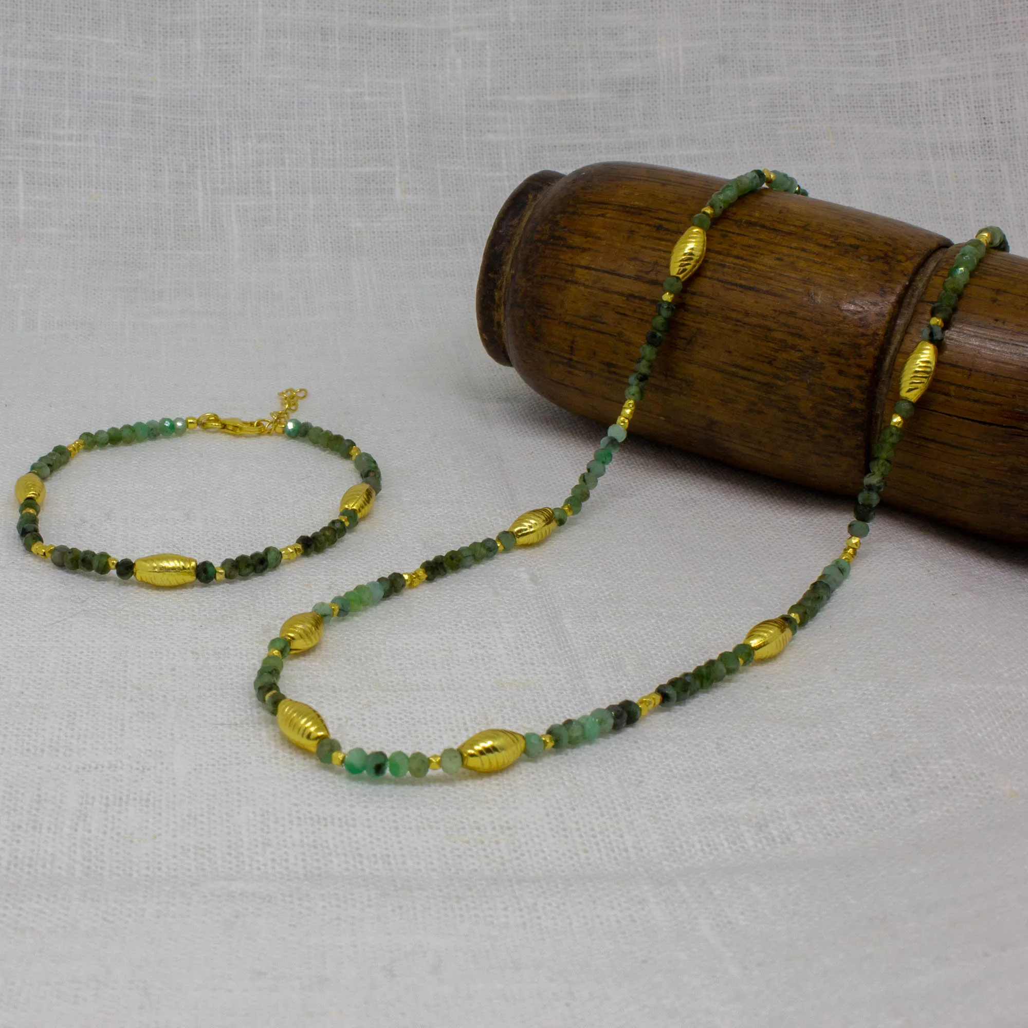 Koa Gemstone Beaded Necklace