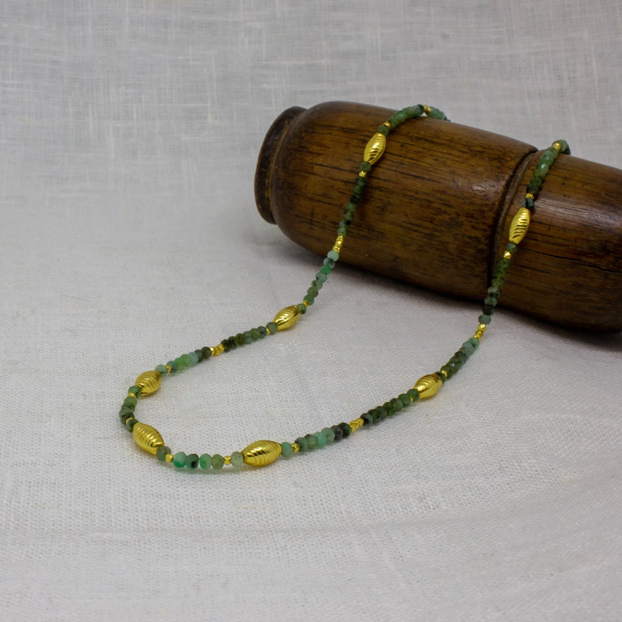 Koa Gemstone Beaded Necklace