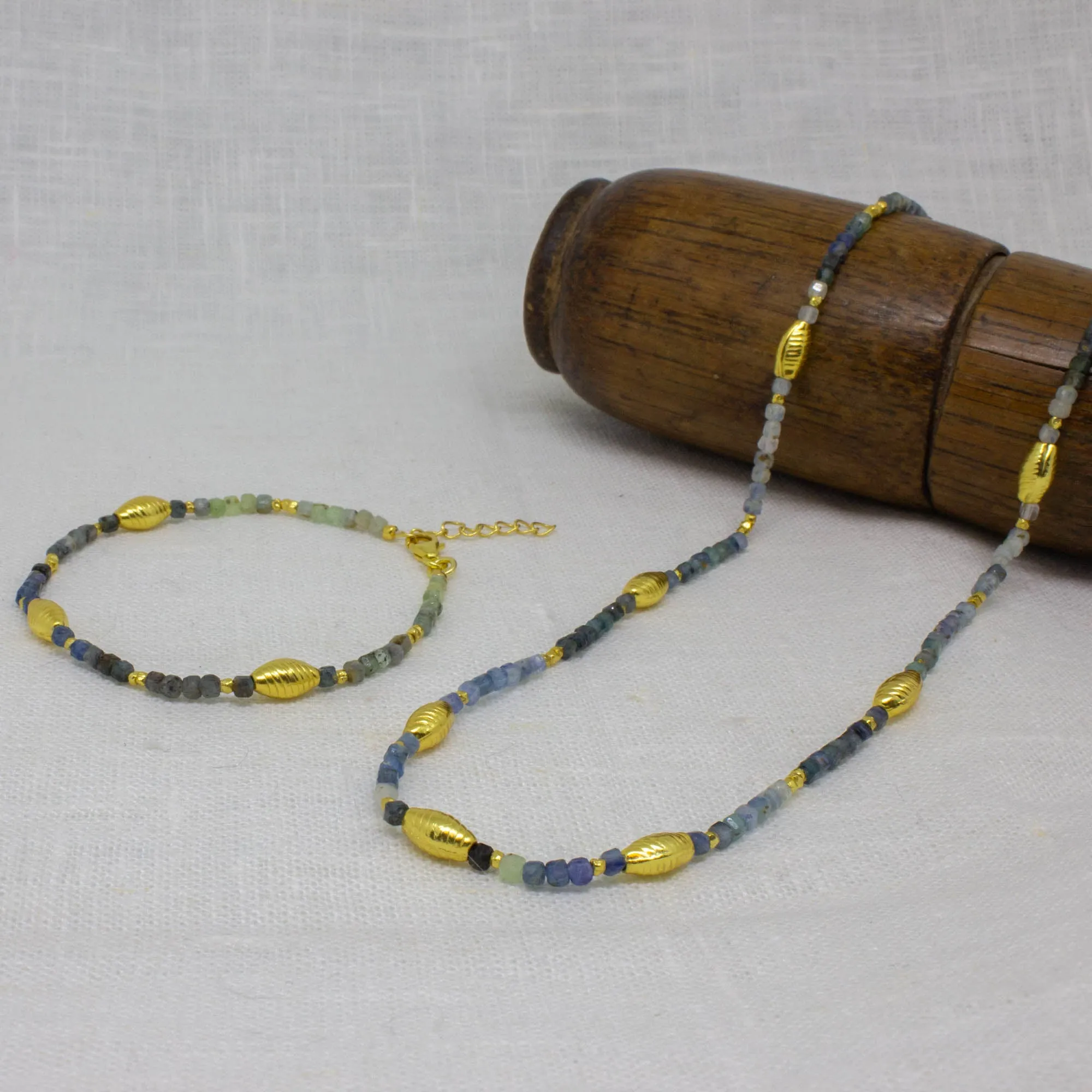 Koa Gemstone Beaded Necklace