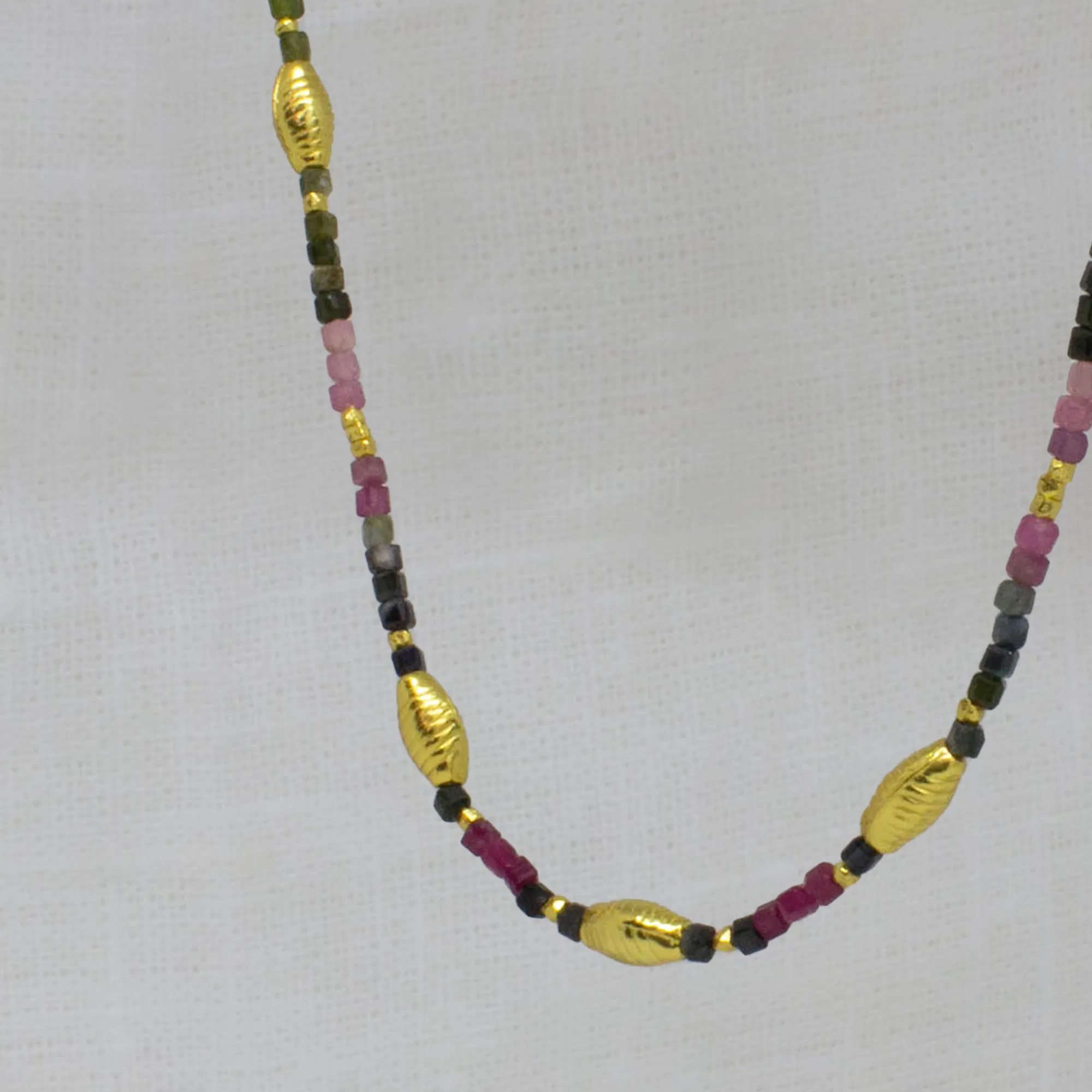 Koa Gemstone Beaded Necklace