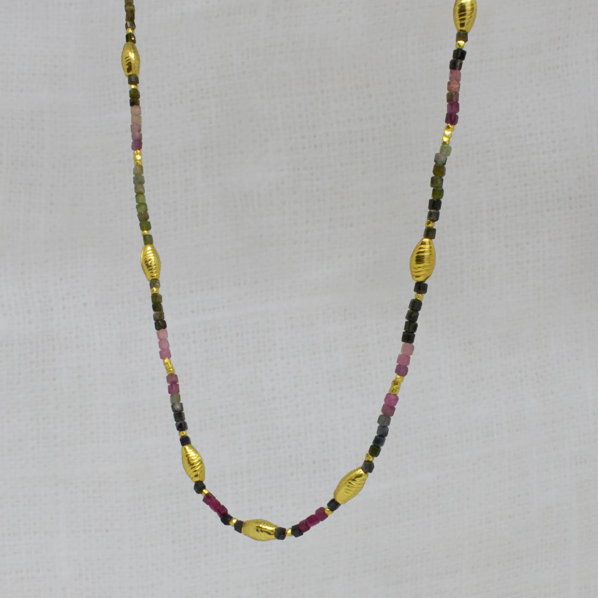 Koa Gemstone Beaded Necklace