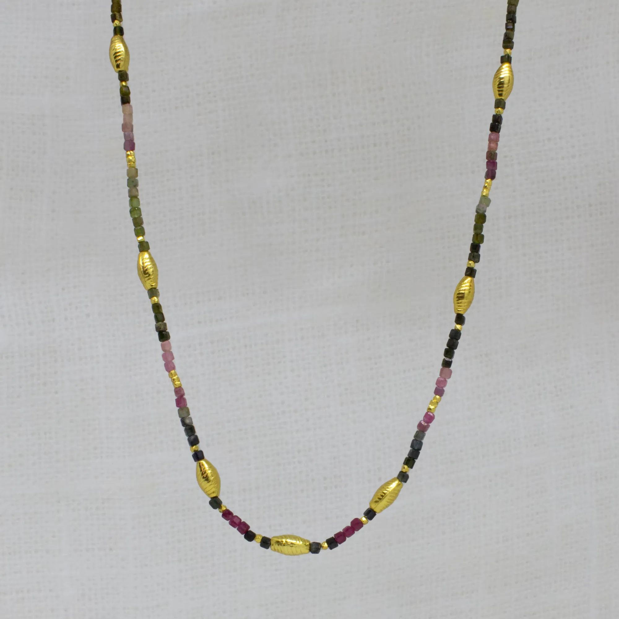 Koa Gemstone Beaded Necklace