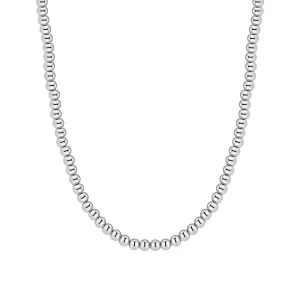 Loose Bead Silver Necklace