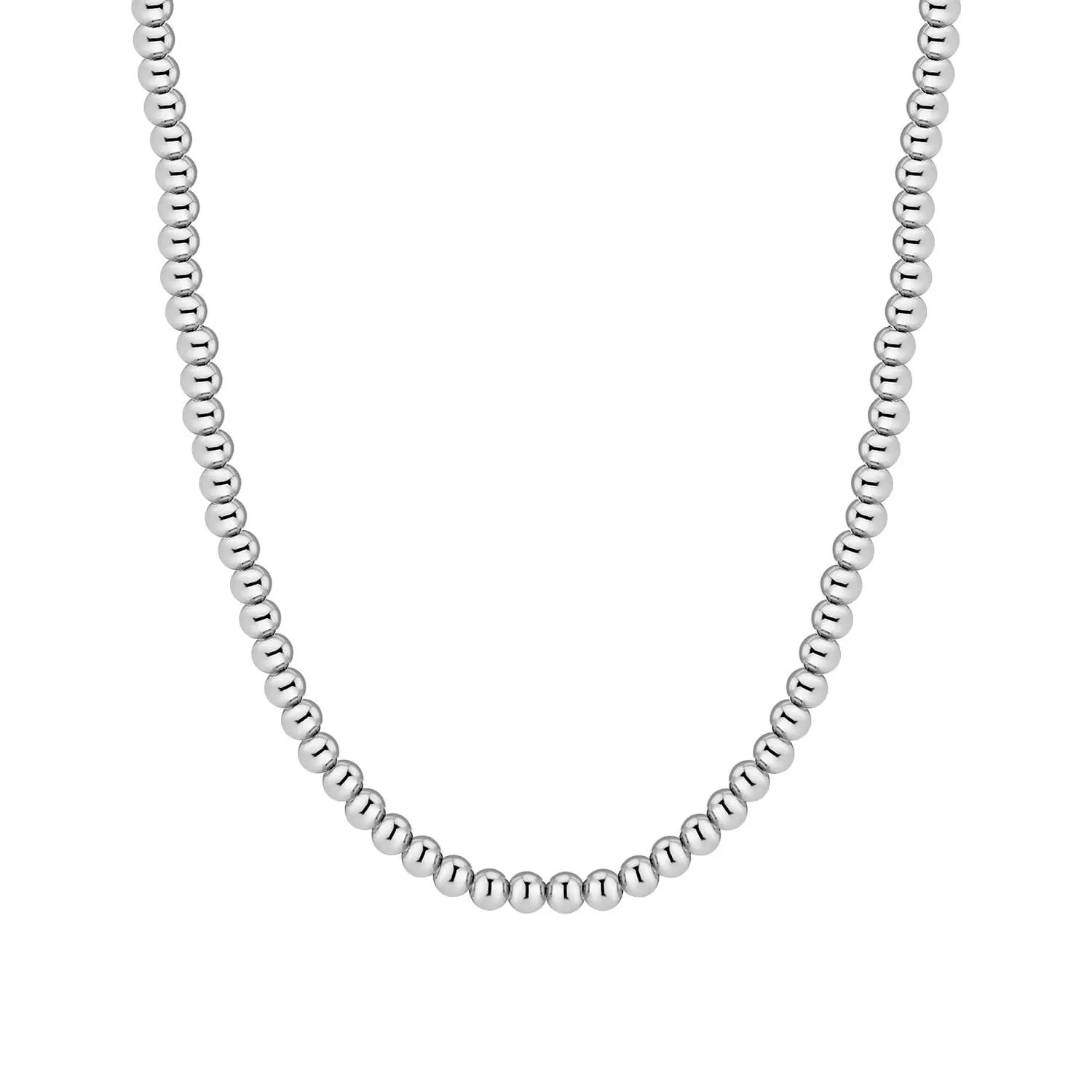 Loose Bead Silver Necklace