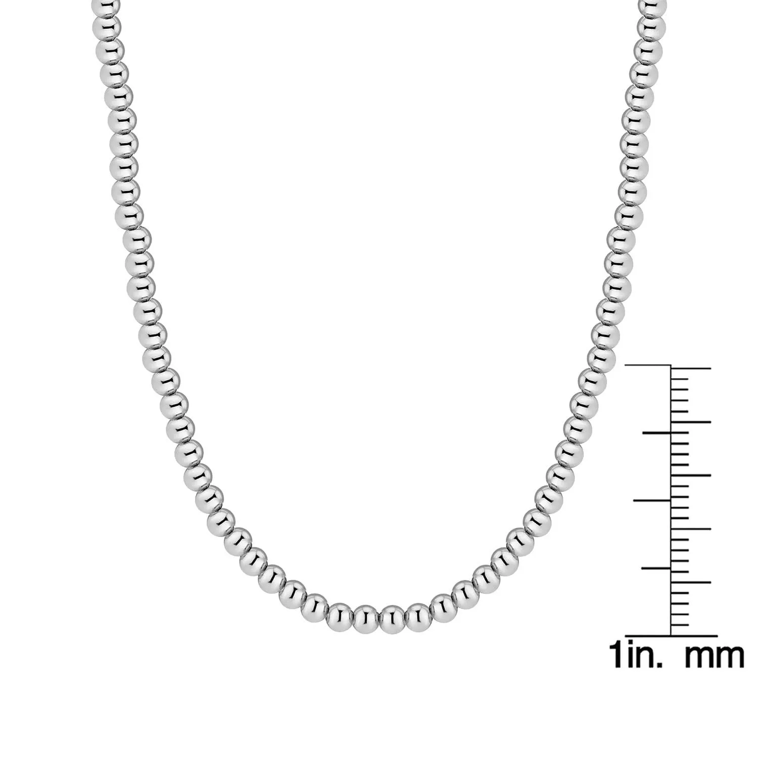 Loose Bead Silver Necklace