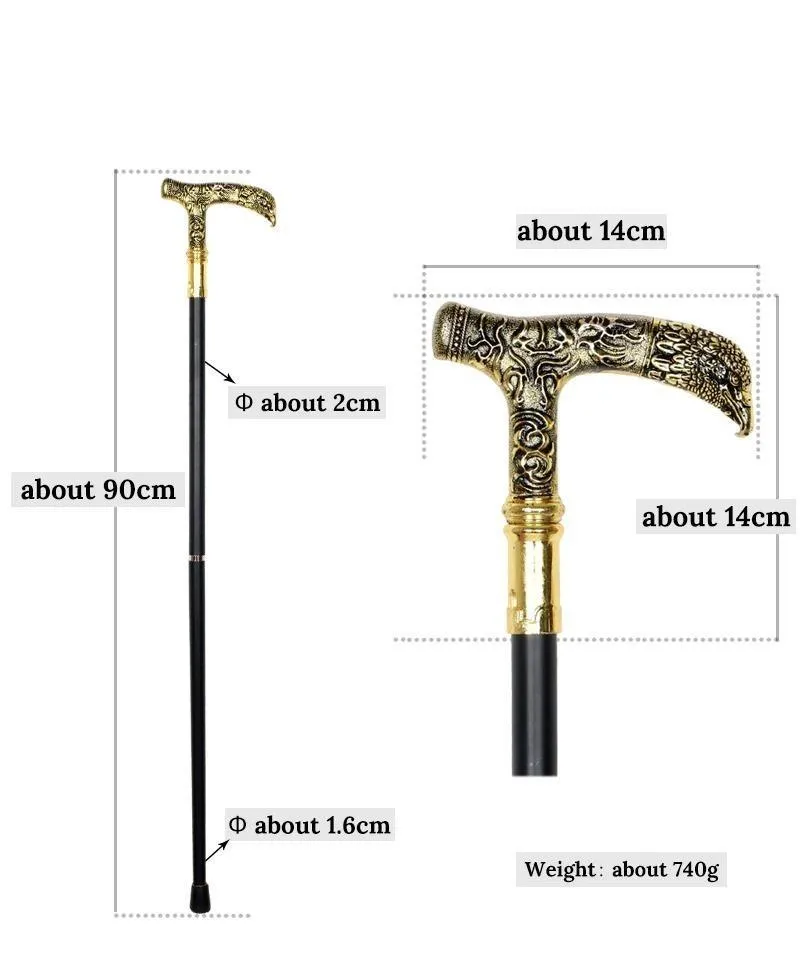 Louis Wooden Walking Stick With Eagle Head Handle