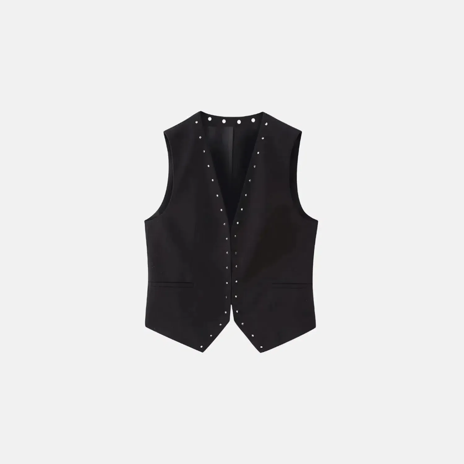 Luce Divina Set – Black – Studded short skirt