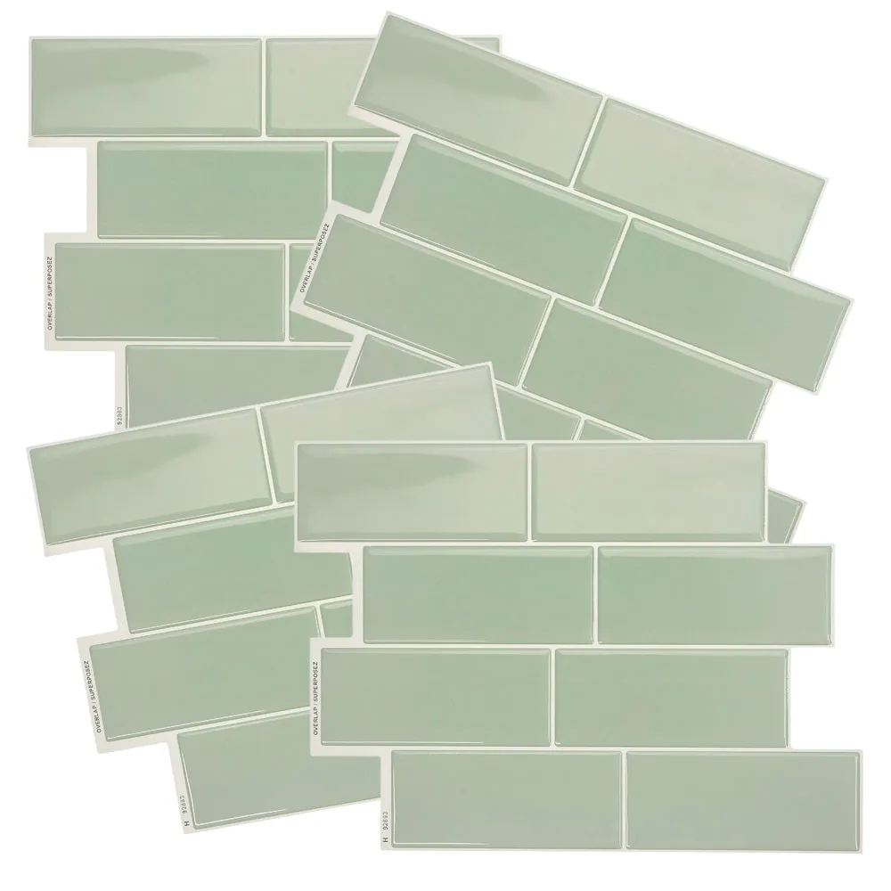 Metro Lucas Moss Green | Self-adhesive 3D Tiles