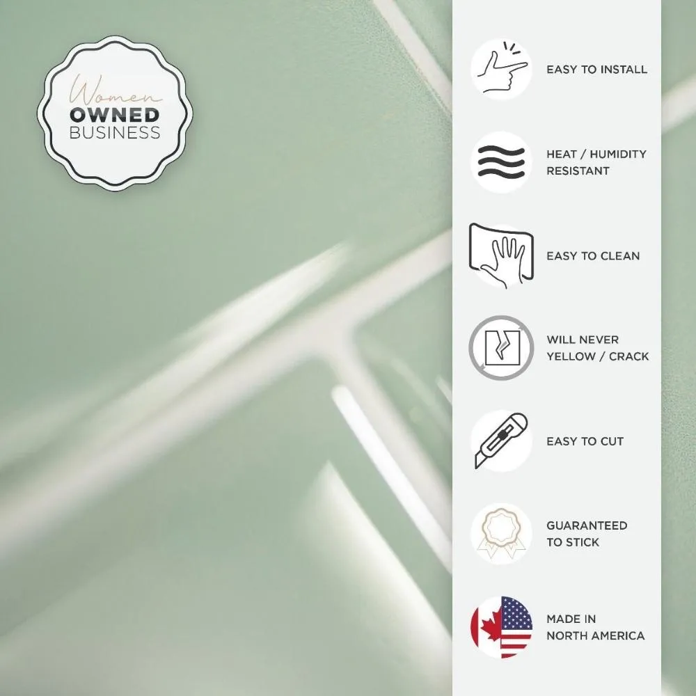 Metro Lucas Moss Green | Self-adhesive 3D Tiles