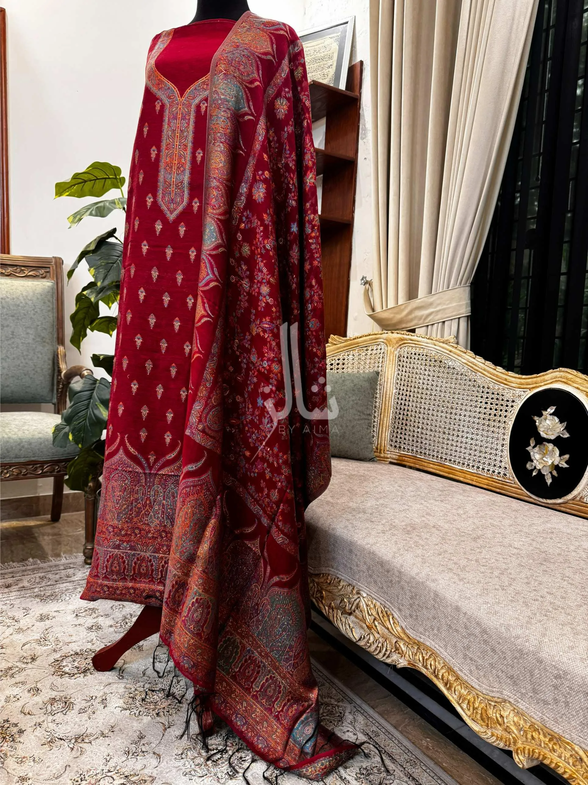 Palla weaving patterns - Silk Suit
