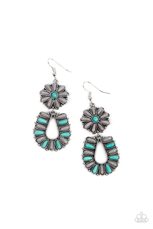 Paparazzi Earring ~ Badlands Eden - Silver