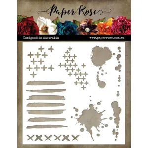 Paper Rose - Arty Love Mark Maker 1 6x6" Stencil