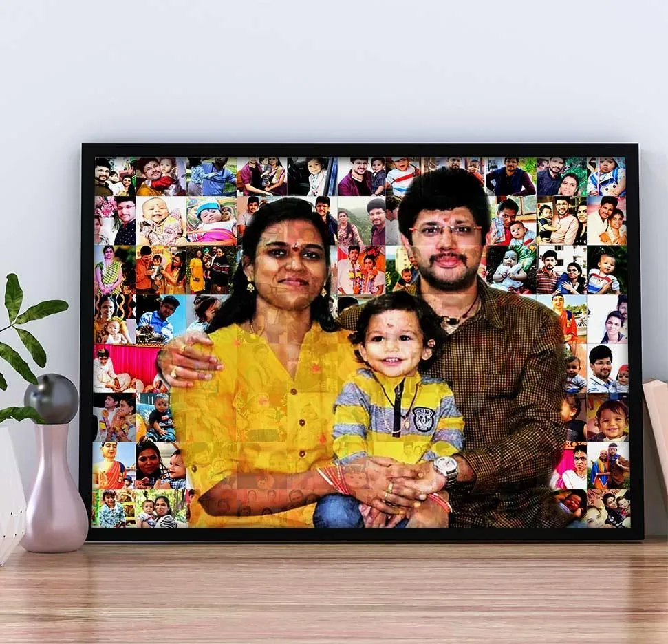 Personalized Mosaic Photo Frame Design (Best Memory Collector)