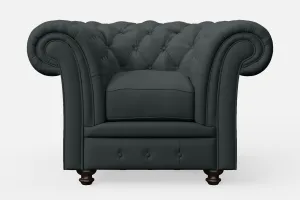 Pesaro Armchair Slate Leather