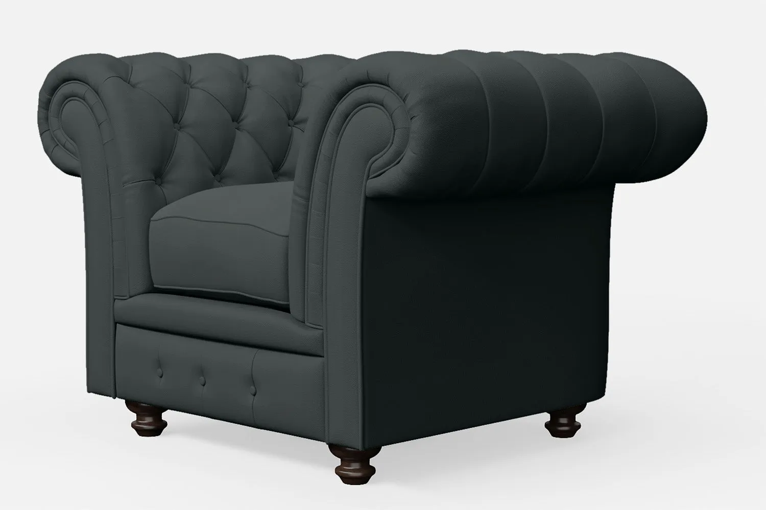 Pesaro Armchair Slate Leather