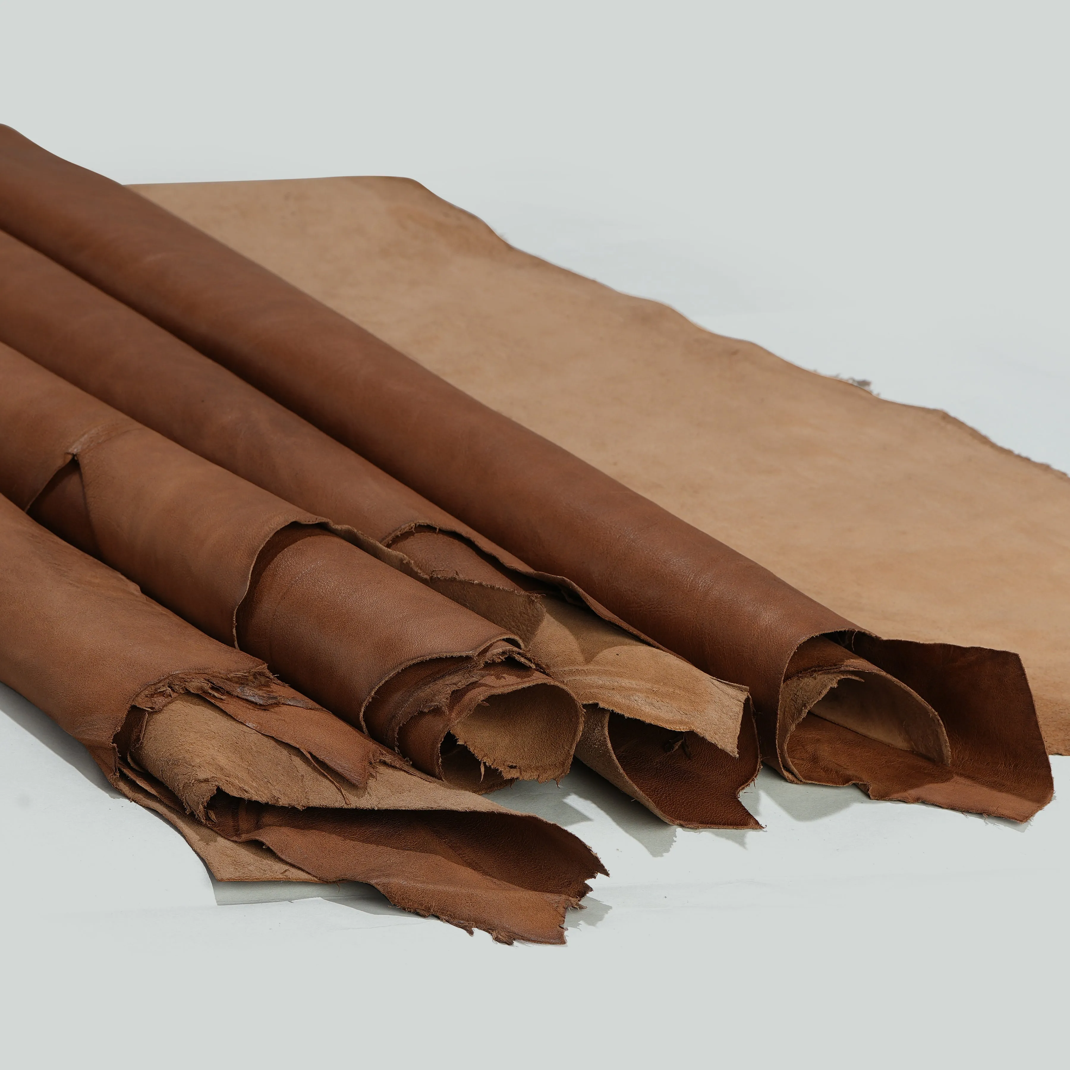 Qawach Lambskin Skin Hides Leather SOFT PREMIUM YELLOW CRUNCH Each Skin 6 sqf