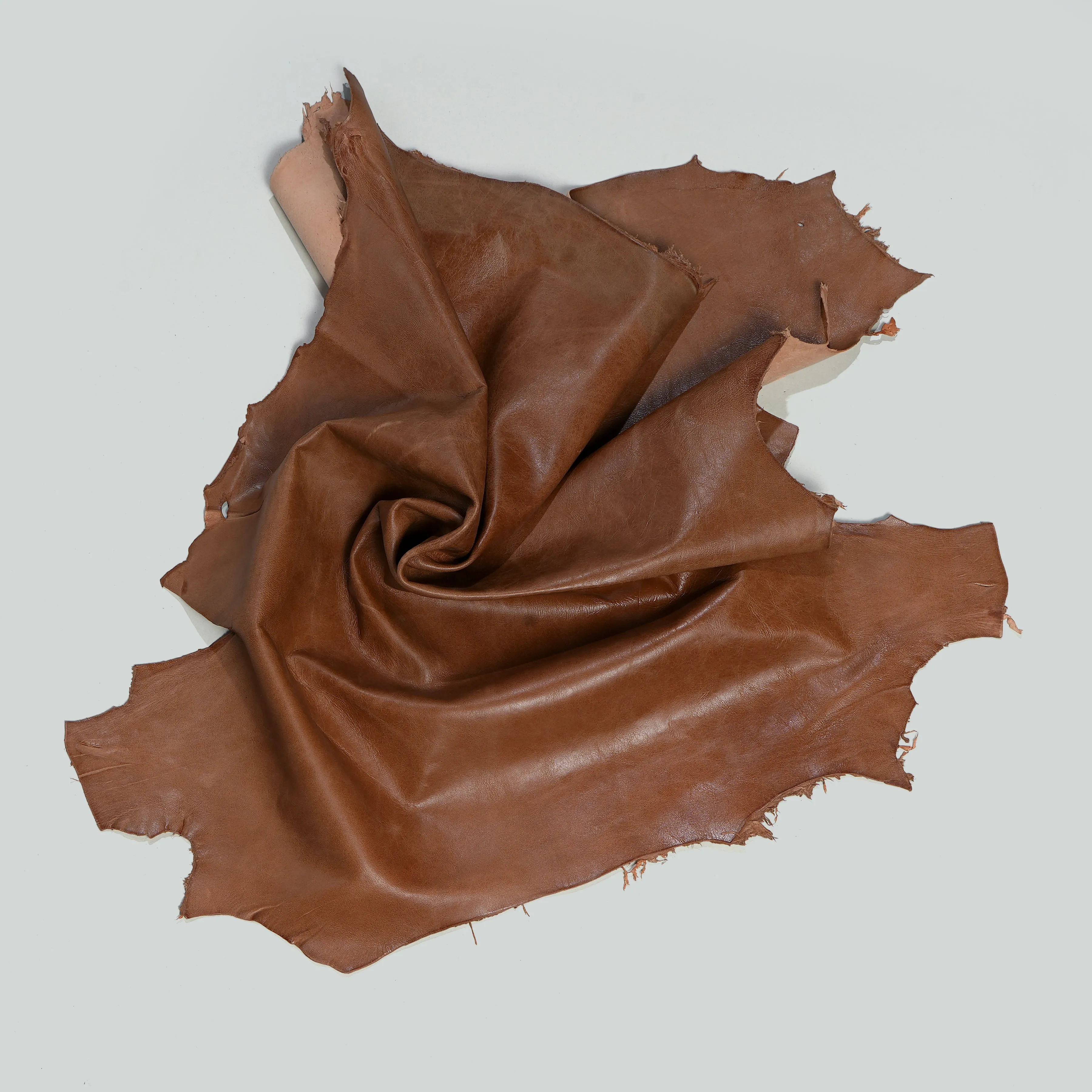 Qawach Lambskin Skin Hides Leather SOFT PREMIUM YELLOW CRUNCH Each Skin 6 sqf