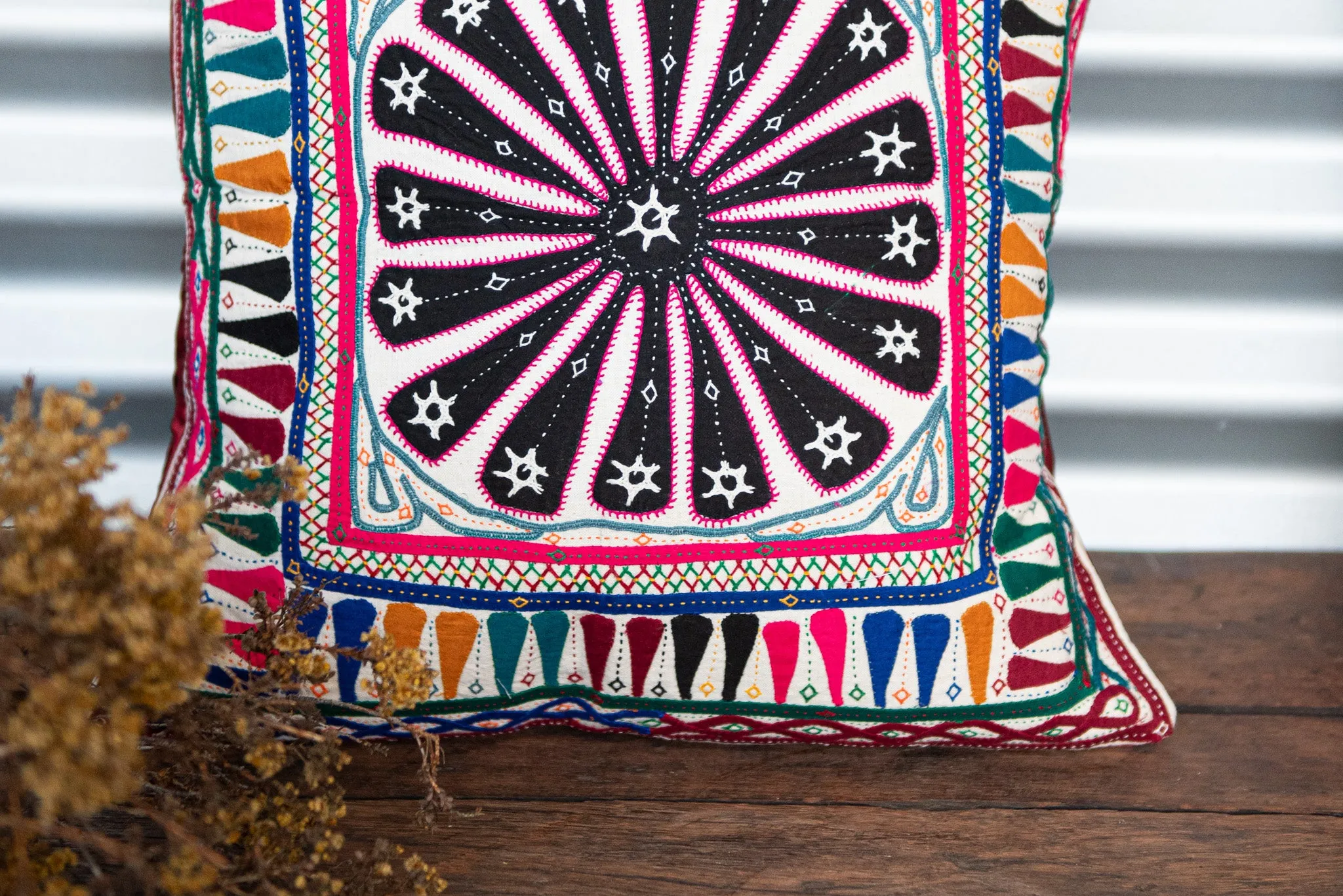 rabari embroidered cushions