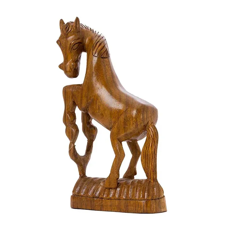 Racing Towards Greatness Wooden Horse Showpiece