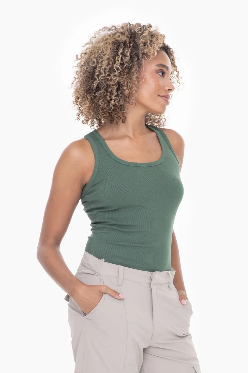 Ribbed Racerback Tanks
