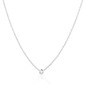 RIO, Motion Large Necklace, White/White