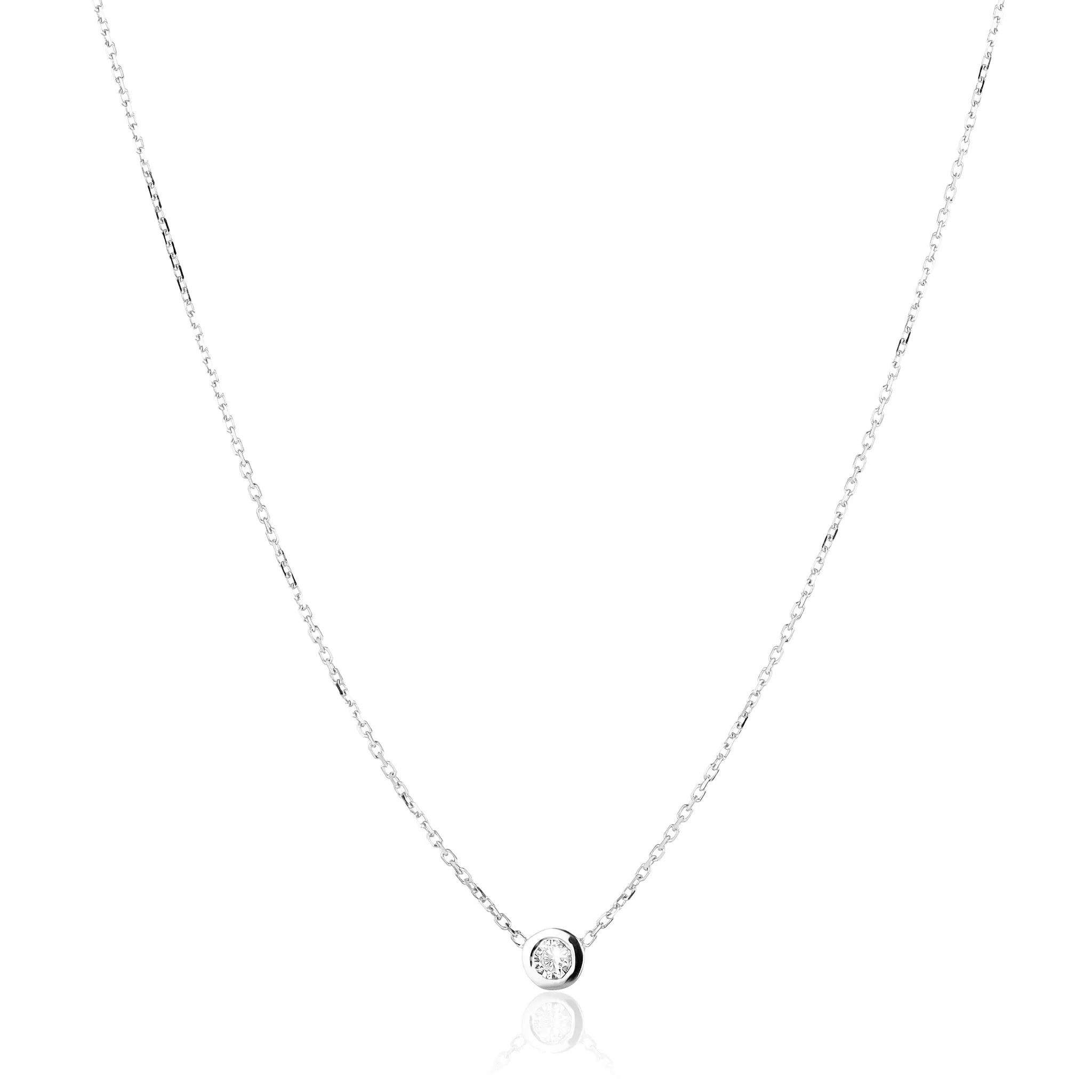 RIO, Move Large Necklace, White/White