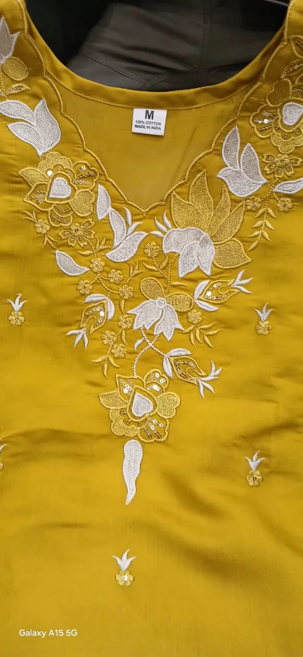 Roman Silk Kurti Pant Set with Chanderi Dupatta – Embroidered 3-Piece Suit