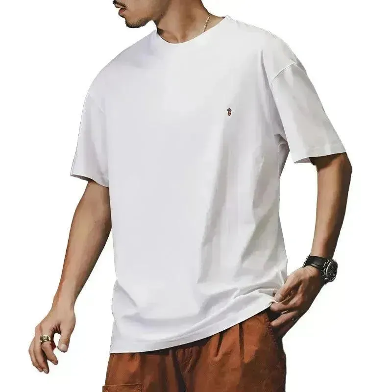 Short Sleeve Embroidered Spider White T-shirt